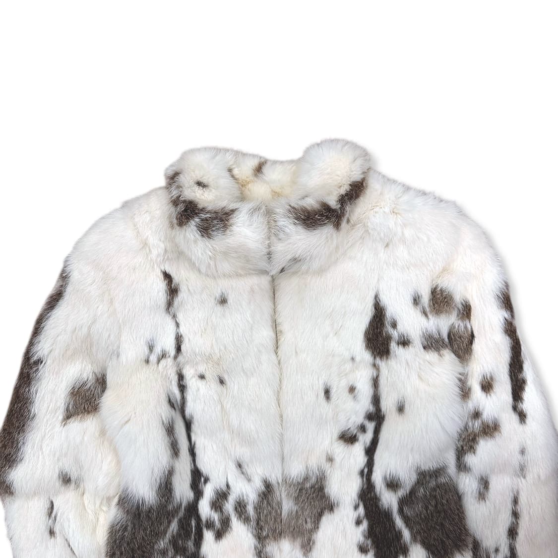  Speckled pattern Rabbit Fur Jacke 상품이미지2