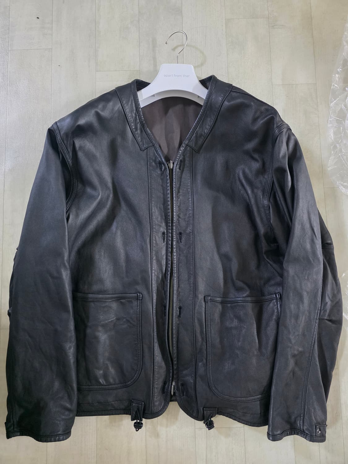 이얼즈어고 리버서블 레더 카라리스 자켓 3사이즈 상품이미지2