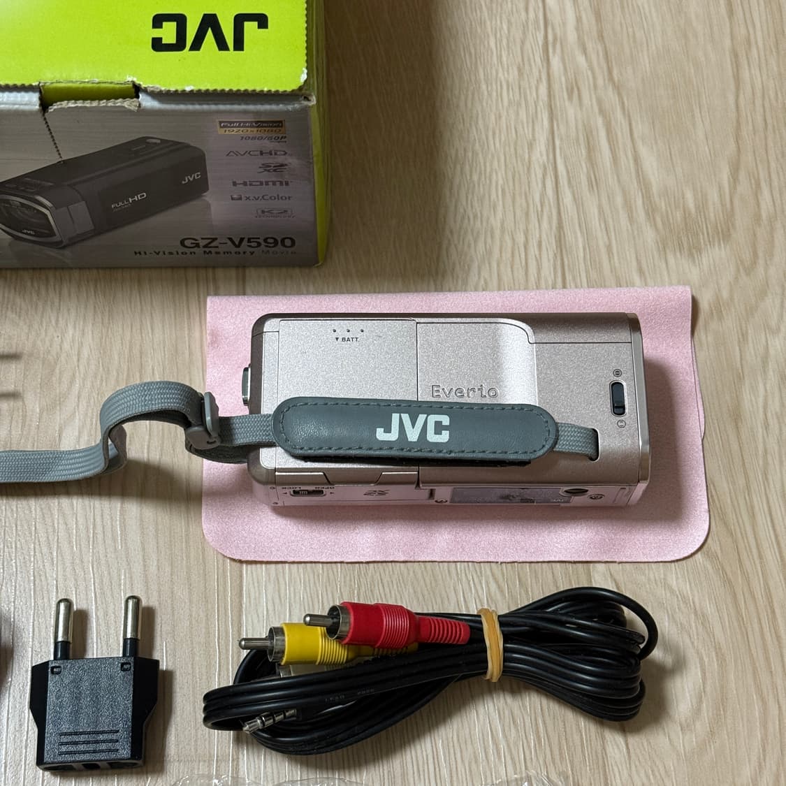 풀박스 JVC GZ-V590 핑크캠코더 빈티지캠코더 핑크디카 빅터 소니 상품이미지3