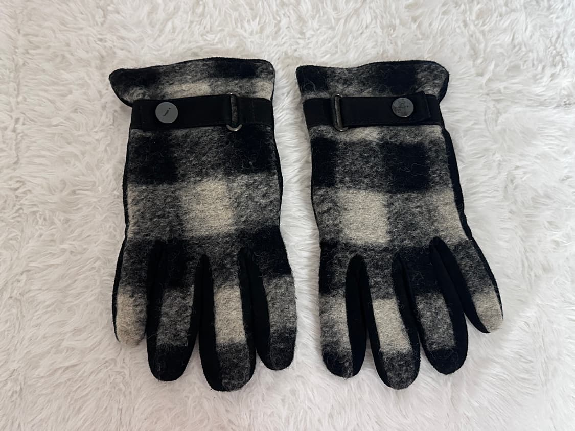 [새상품] 존바바토스(John Varvatos) 캐시미어 체크 장갑 상품이미지3