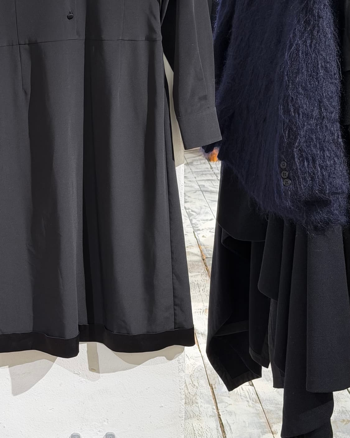 질샌더 블랙 롱 폴리에스터 셔츠 원피스 상품이미지5