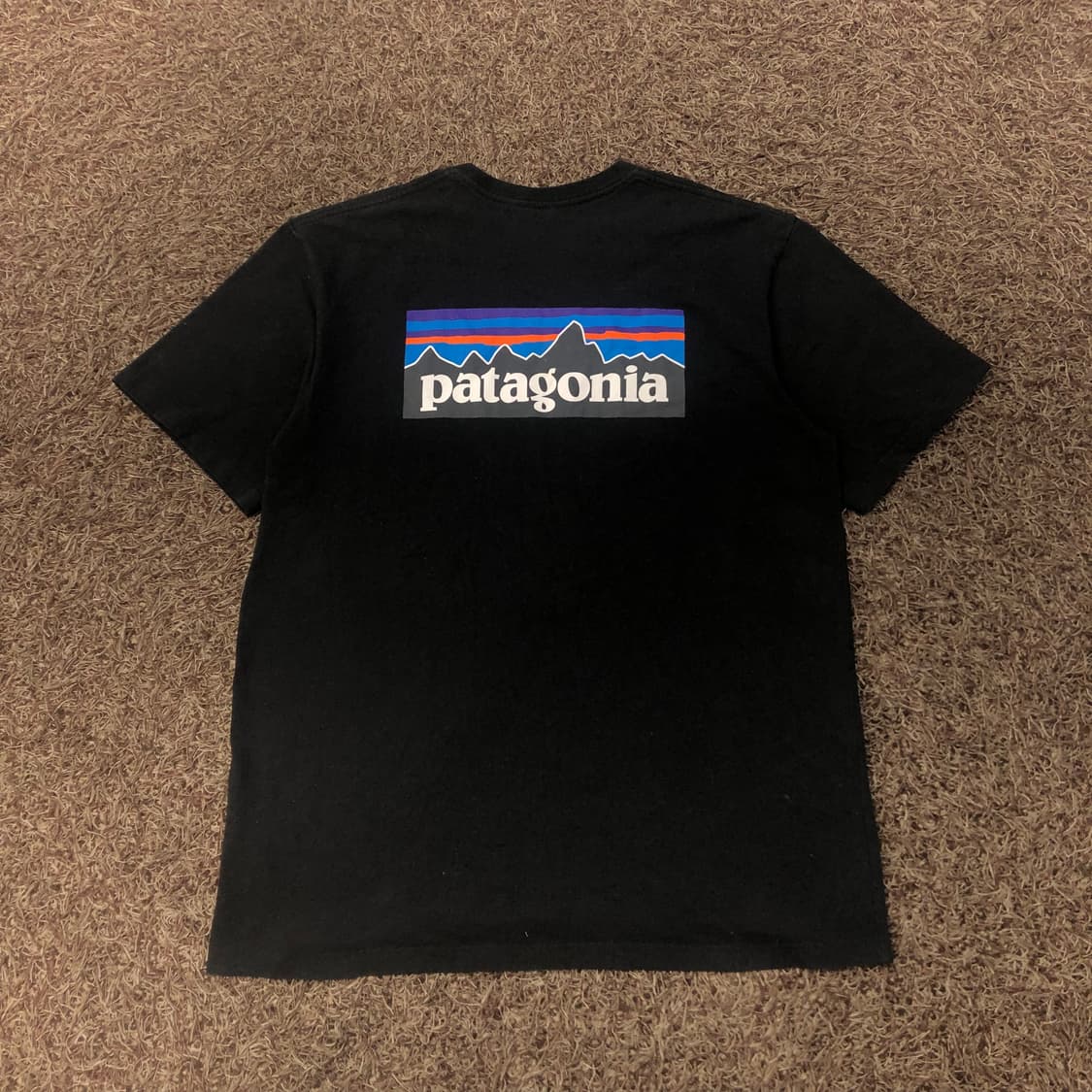 L 파타고니아 백로고 블랙 반팔 티셔츠 상품이미지3
