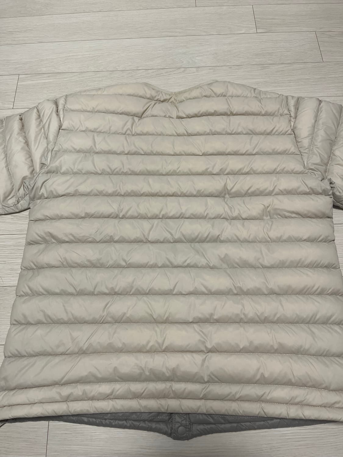 단톤 경량 패딩 구스 다운 베이지 44 상품이미지5