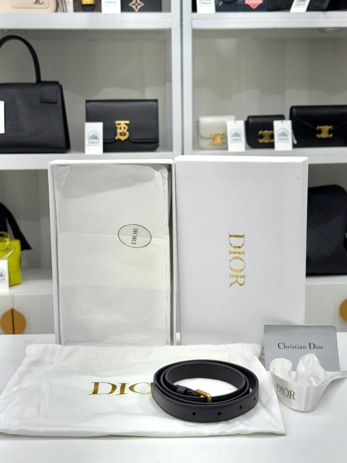 [OS] 디올 카프스킨 새들 벨트백 상품이미지7