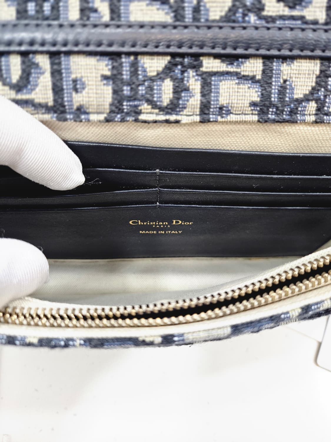 [정품]디올 오블리크 새들 미디엄 체인 파우치 상품이미지6