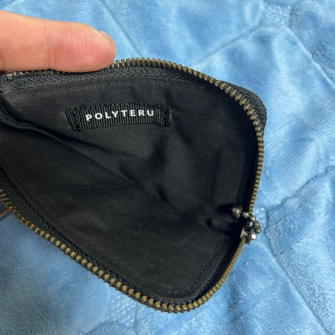 (OS) 폴리테루 아가일 카드 지갑 월렛 블랙 상품이미지7