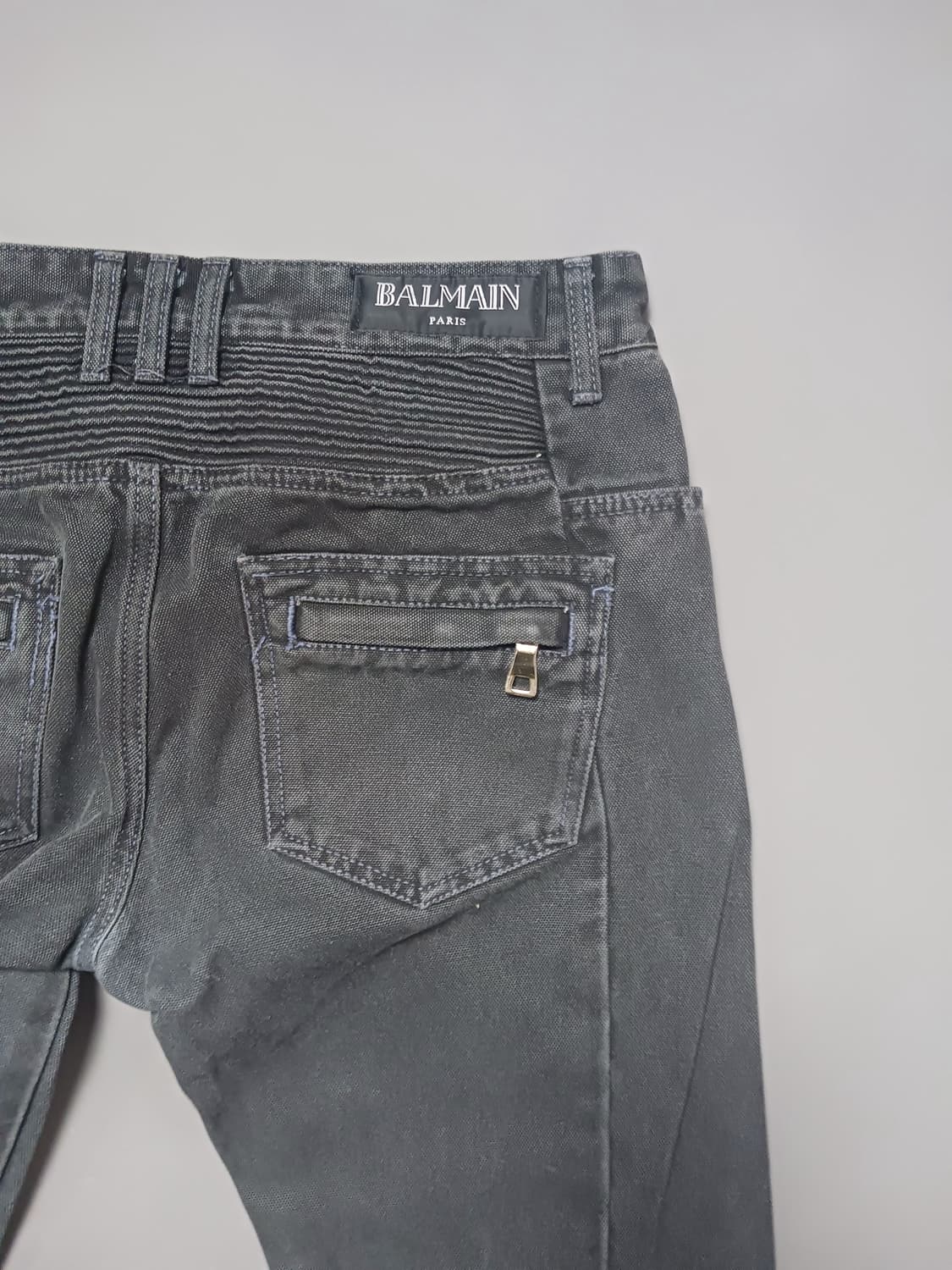 [32] 발망 블랙워싱 바이커진 청바지 상품이미지10