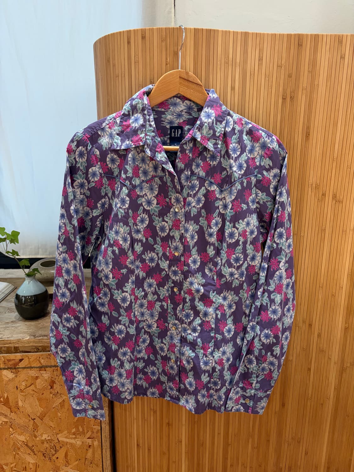 Old Gap Western Pattern Shirt 상품이미지5