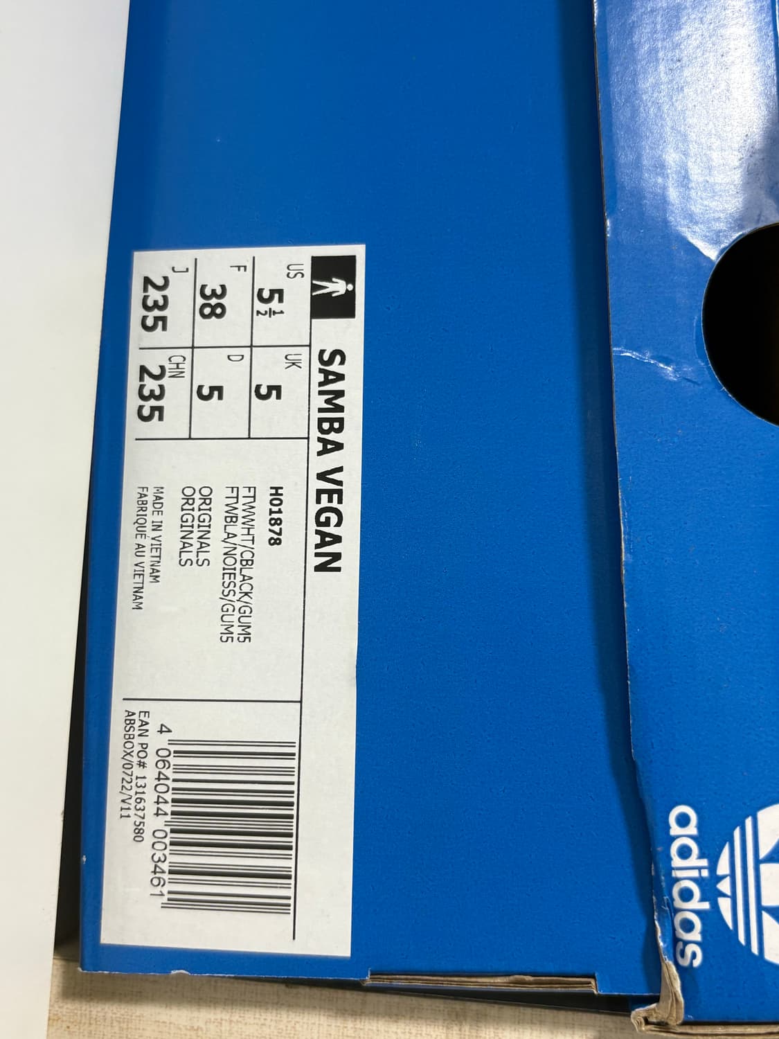 아디다스 삼바 비건 블랙 235 상품이미지8