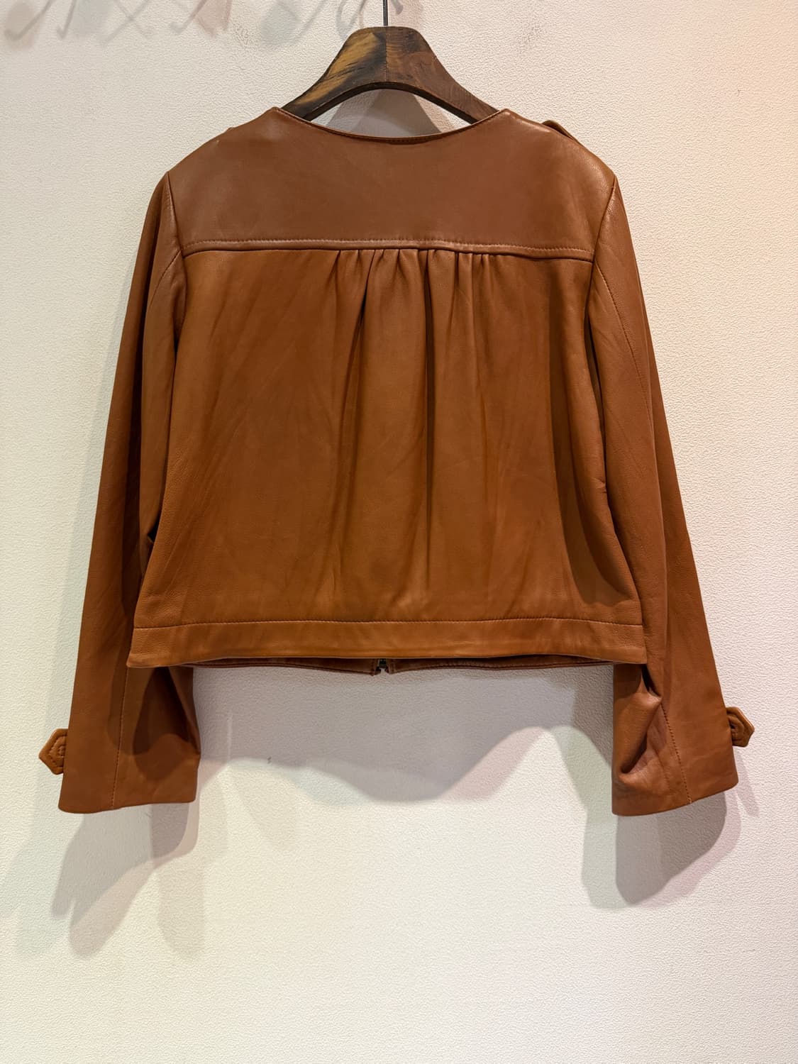 Perle Peche Leather jacket 상품이미지2