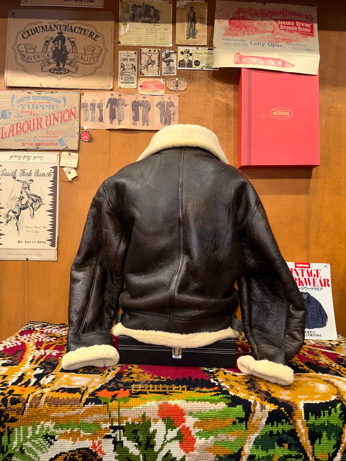 ( L-XL ) B3무스탕 이테리무스탕 양가죽무스탕 워크웨어 아메카지 상품이미지5