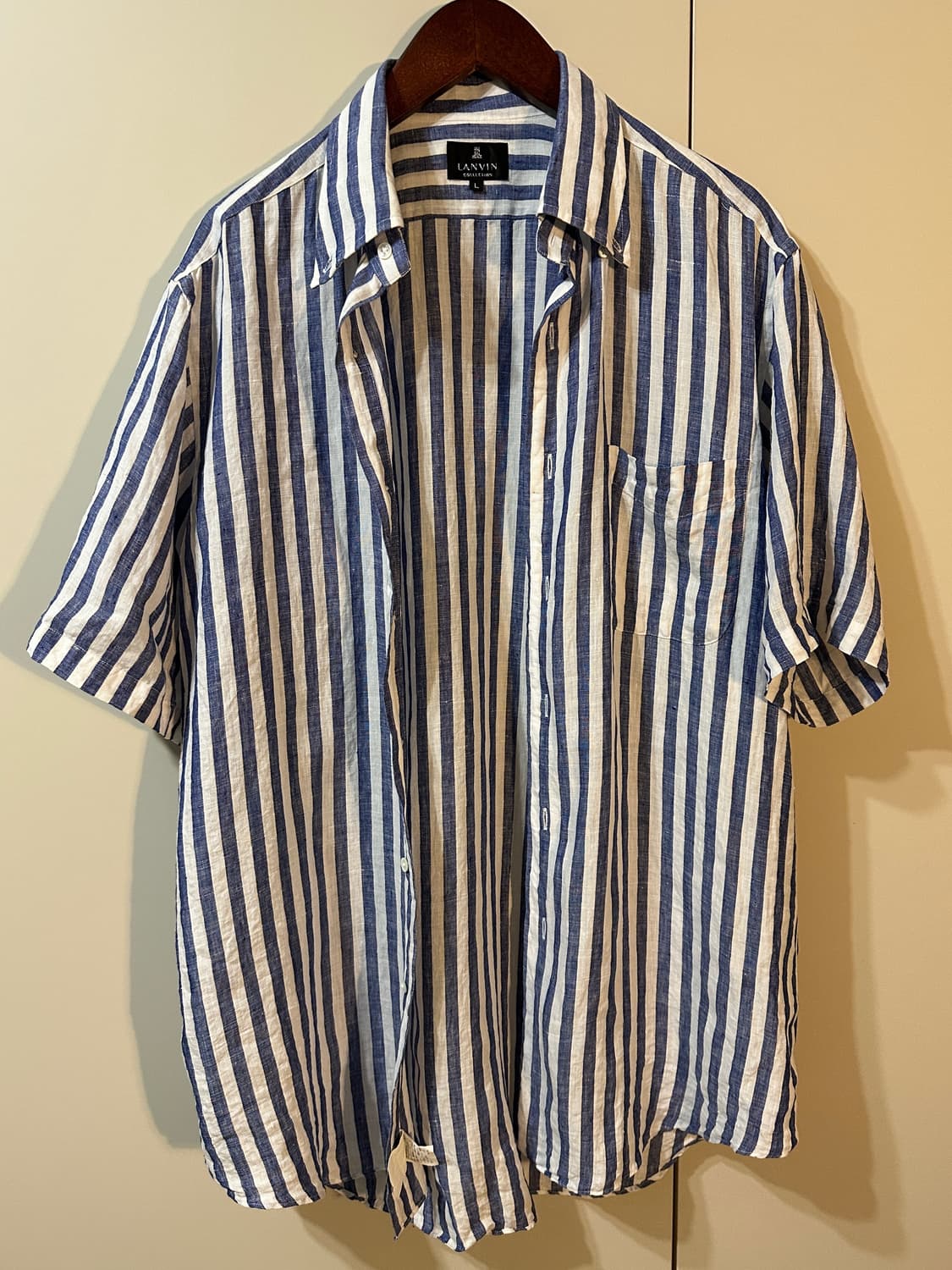 LANVIN COLLECTION 스트라이프 린넨 셔츠 상품이미지1