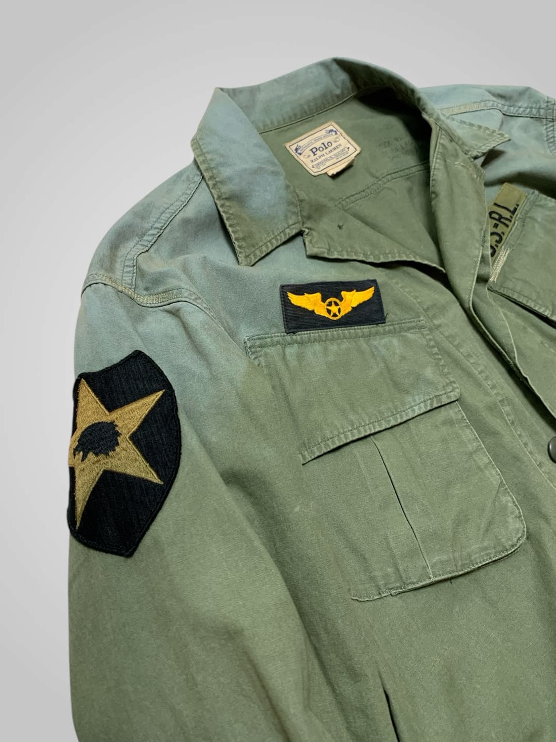 [M]폴로 밀리터리와팬패치 빈티지워싱 정글 퍼티그자켓 상품이미지4