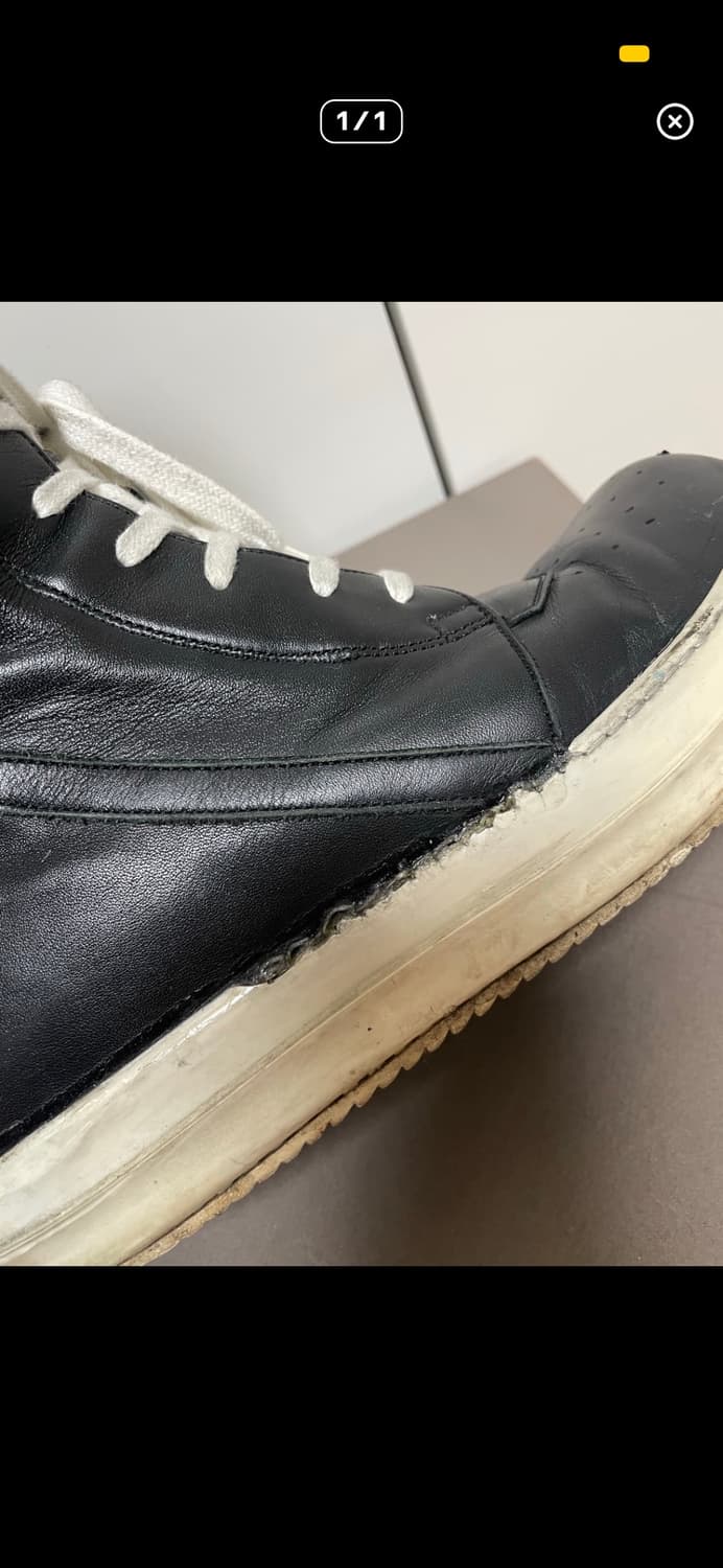 릭오웬스 지오바스켓 검정 박스 끈 O (정품) 네고가능해요:) 상품이미지10