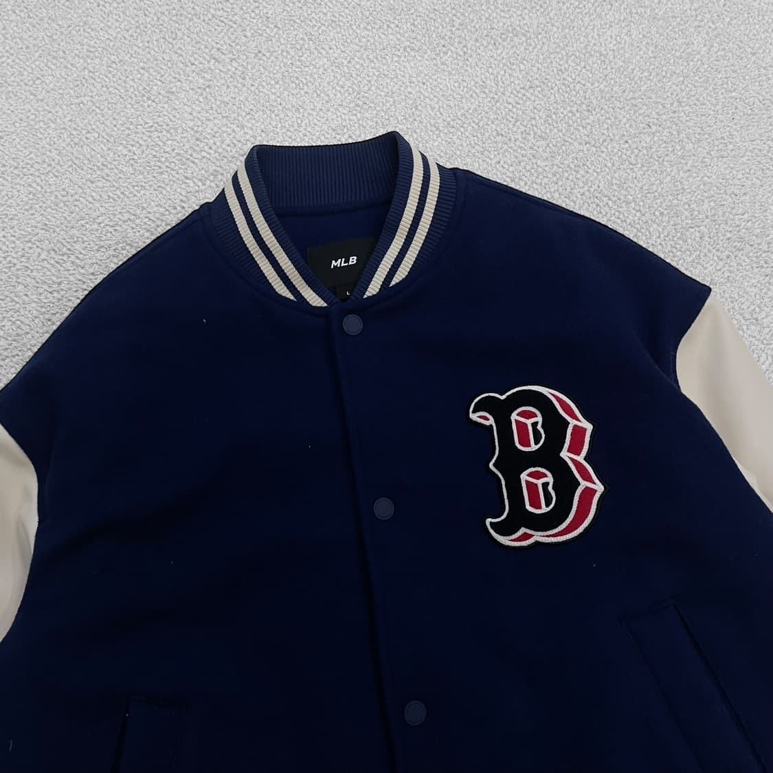 MLB 보스턴 레드삭스 울 바시티 자켓 네이비 상품이미지4