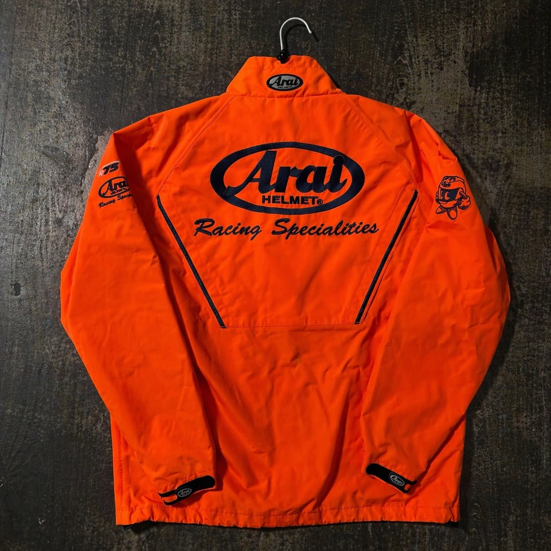 아라이 형광 주황 바람막이 상품이미지1