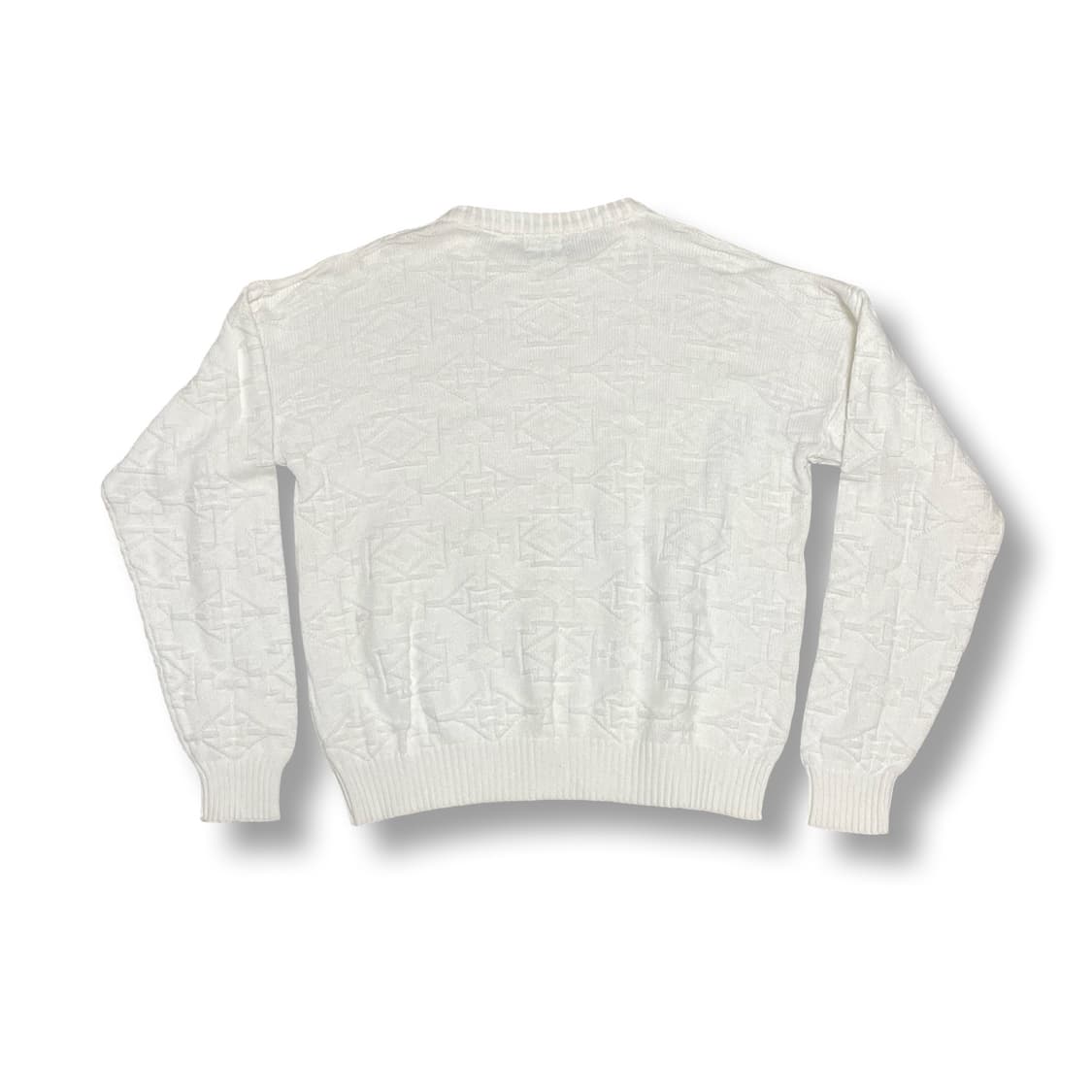 [L] 80s IZOD x 라코스테 화이트 패턴 니트 스웨터 상품이미지4