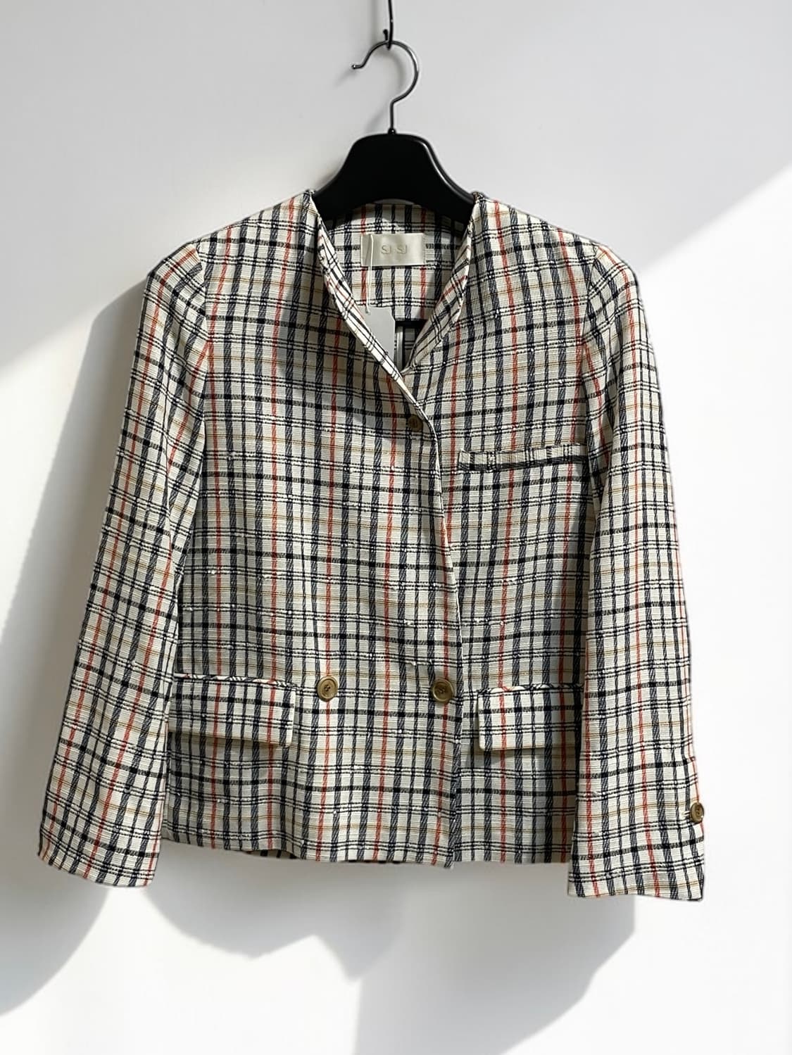 SJ SJ 체크 트위드 자켓 상품이미지1