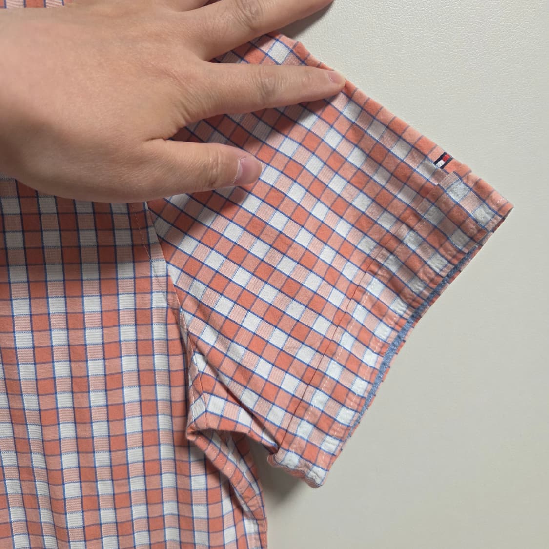 Tommy Hilfiger 반팔 체크 셔츠 L(100) 상품이미지5