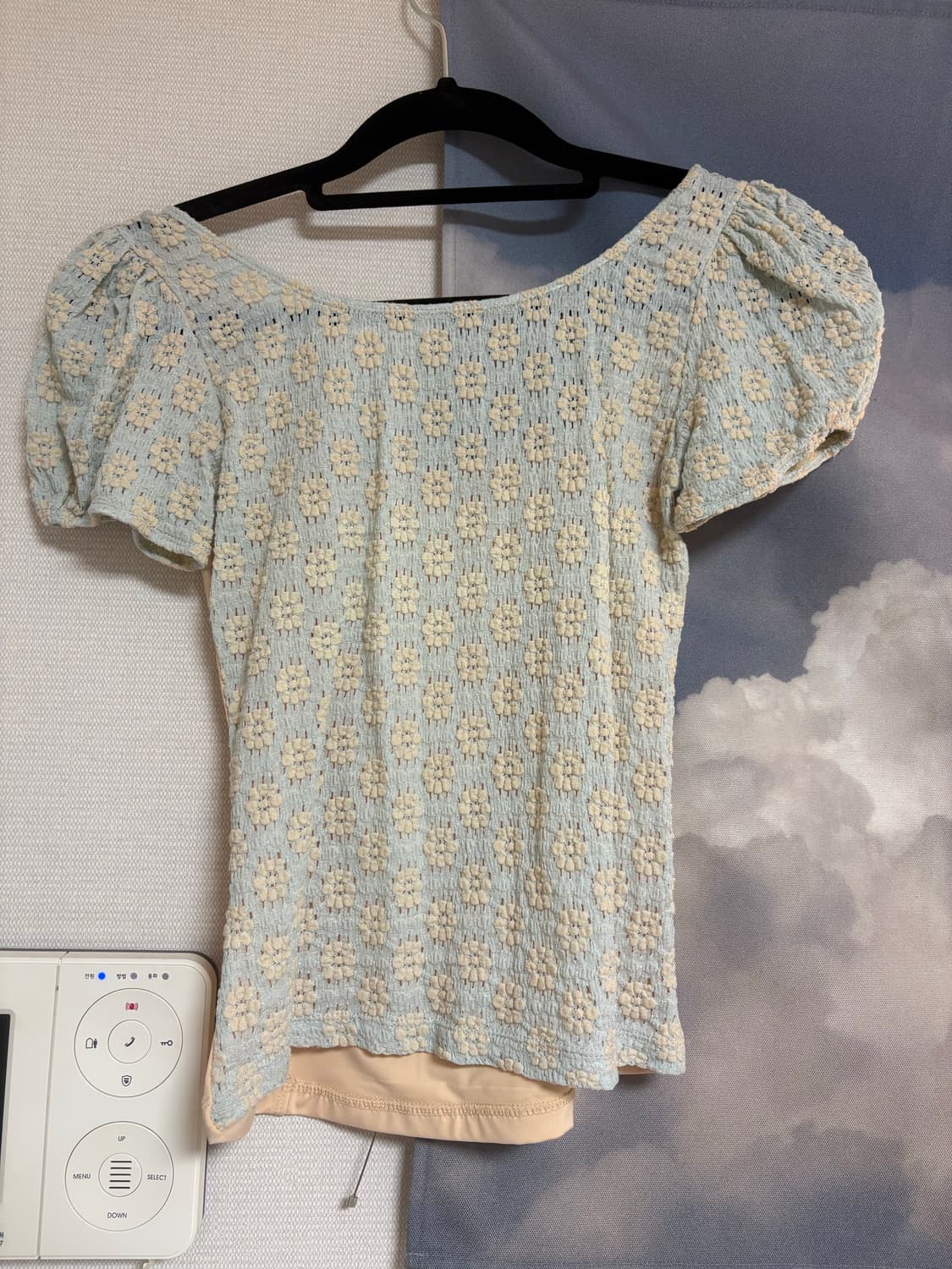 민지에나 minjiena 민트 리버시블 레이스 티셔츠 상품이미지2