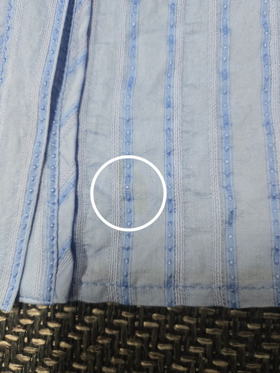 기비 24ss 블루 스트라이프 블라우스 상품이미지5