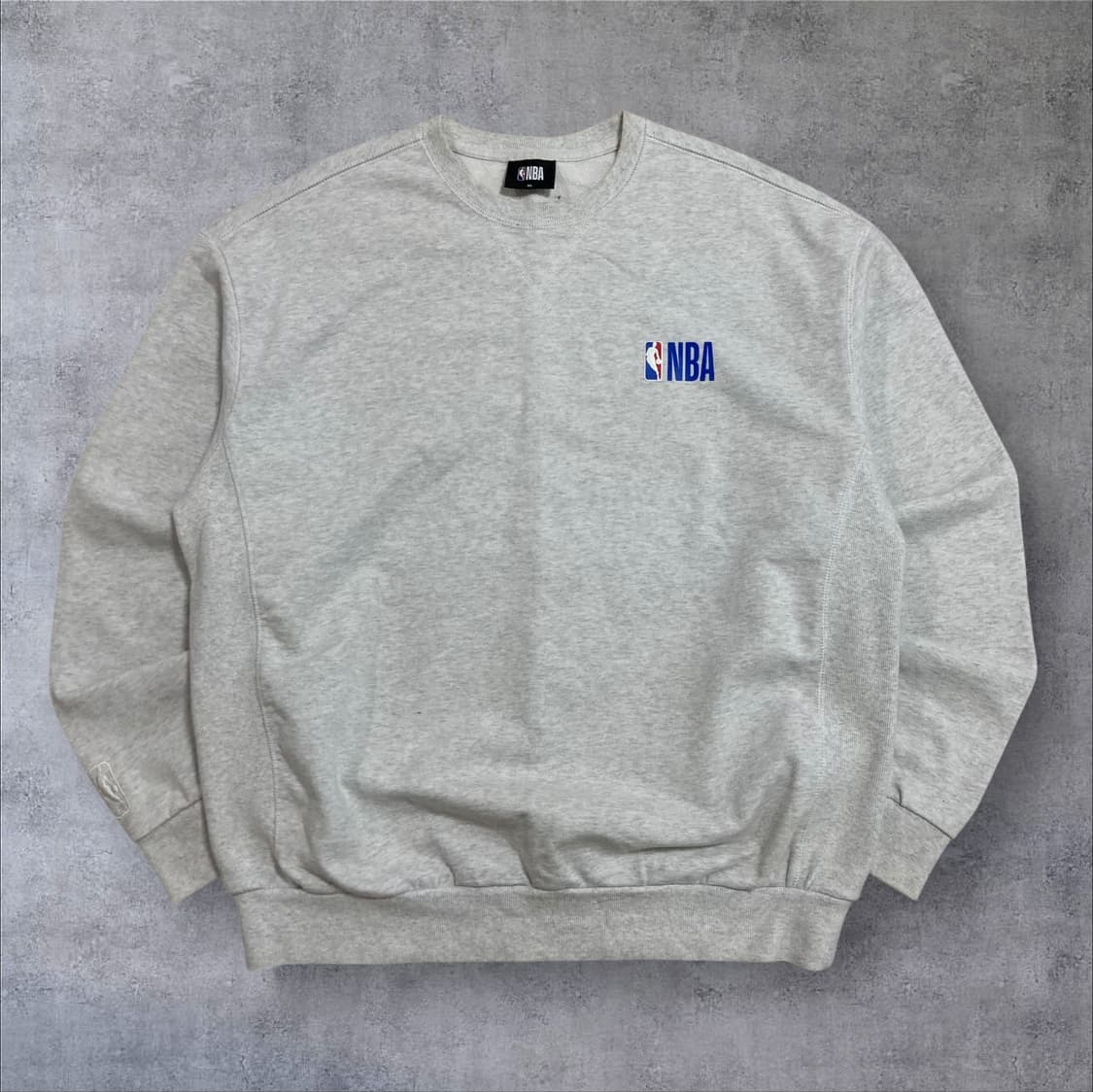 NBA 스몰 로고 멜란지 맨투맨 상품이미지1