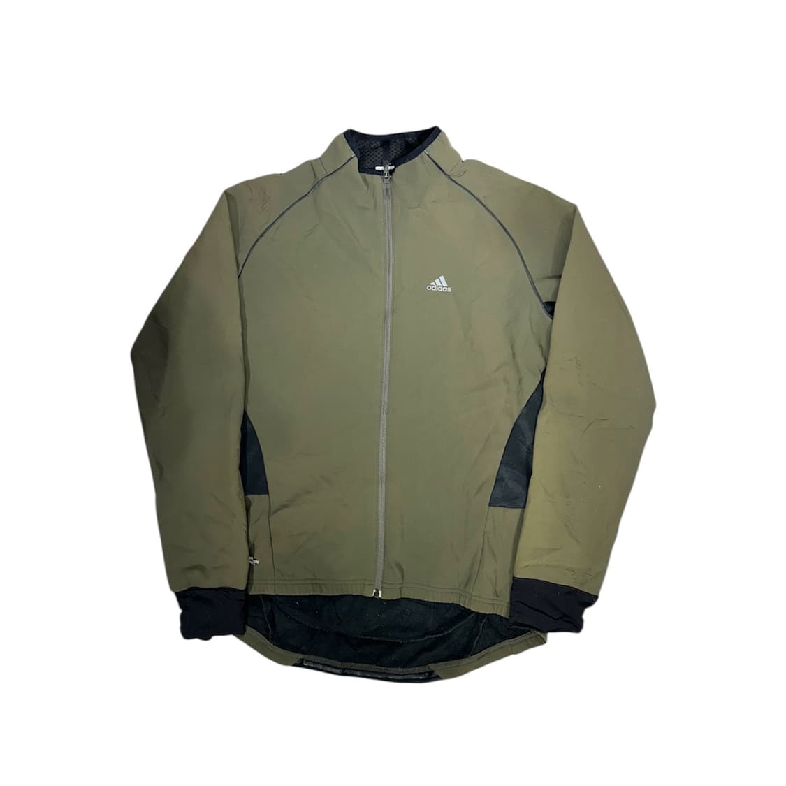 00s 아디다스 카키 블랙 바람막이 자켓 M 상품이미지5