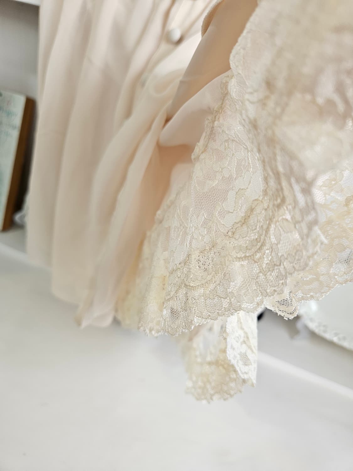 (LEST ROSE) 쉬폰 레이스 스커트 상품이미지4