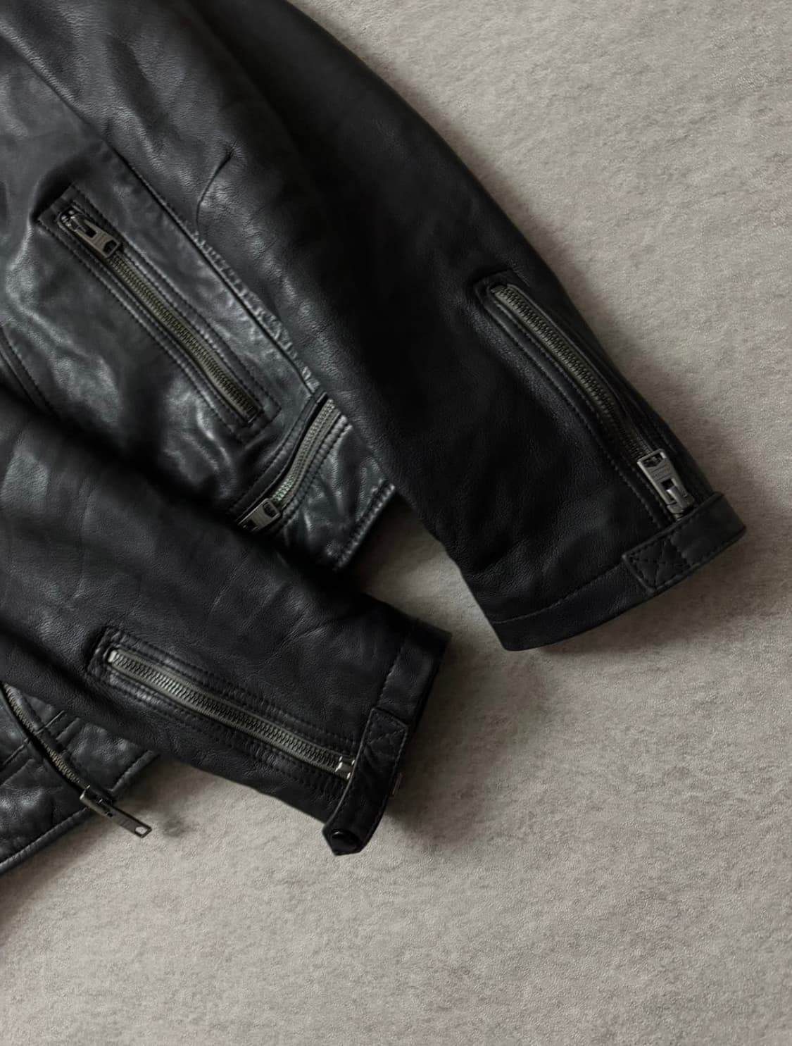 올세인츠콘로이바이커레더자켓 상품이미지6