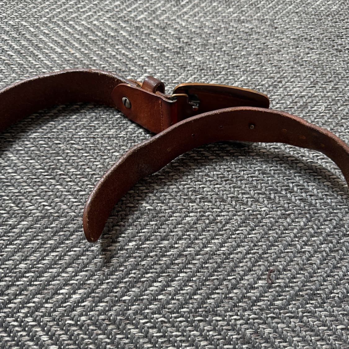 디젤 남성 모노그램 버클 벨트 브라운 럭셔리 스타일리시 상품이미지3