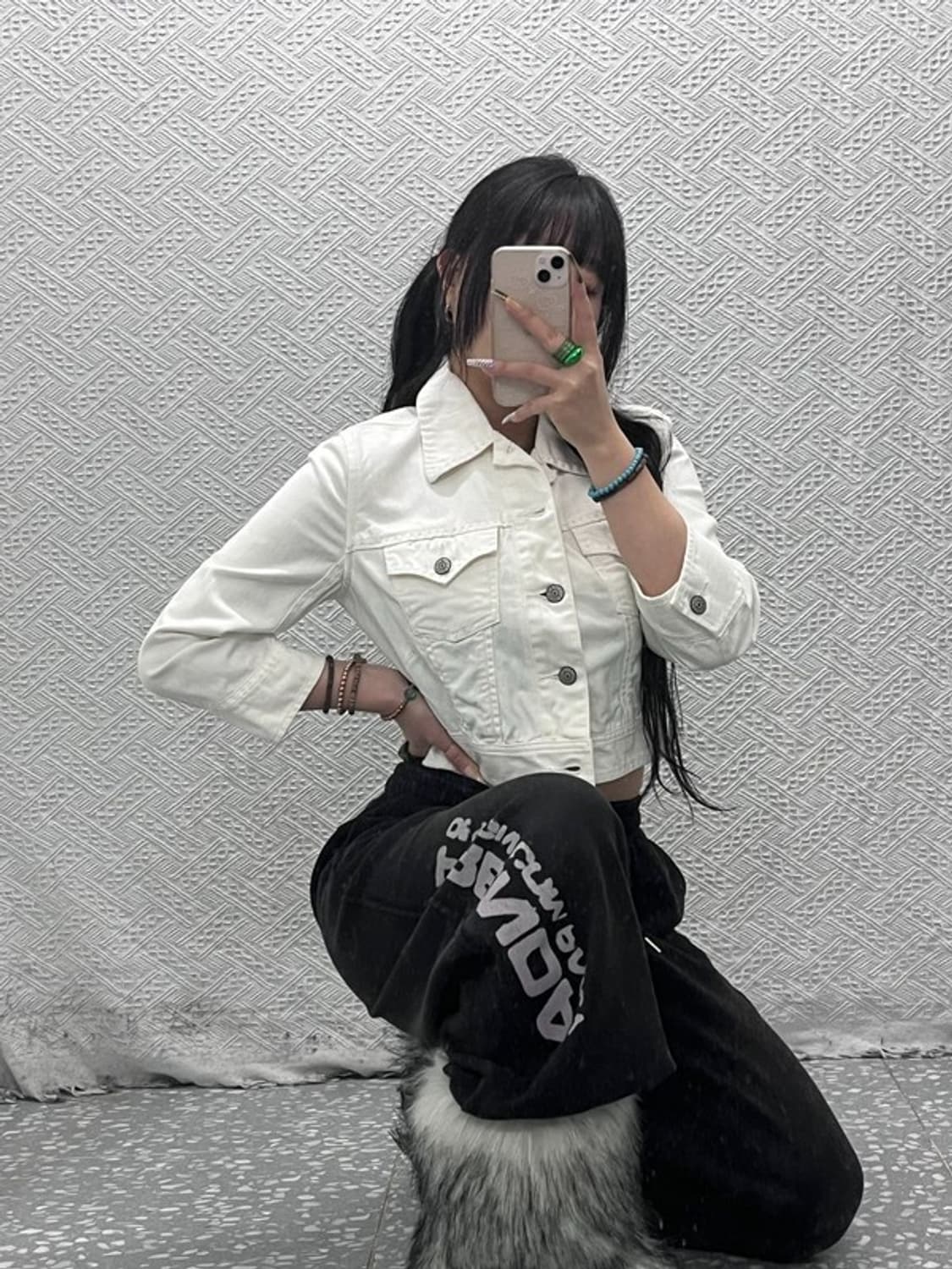 리바이스 레트로 빈티지 화이트 크롭 청자켓 95 C08059 상품이미지2