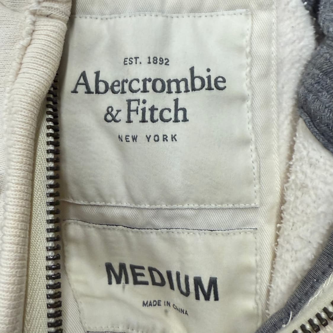화이트 아베크롬비 후드집업 상품이미지5