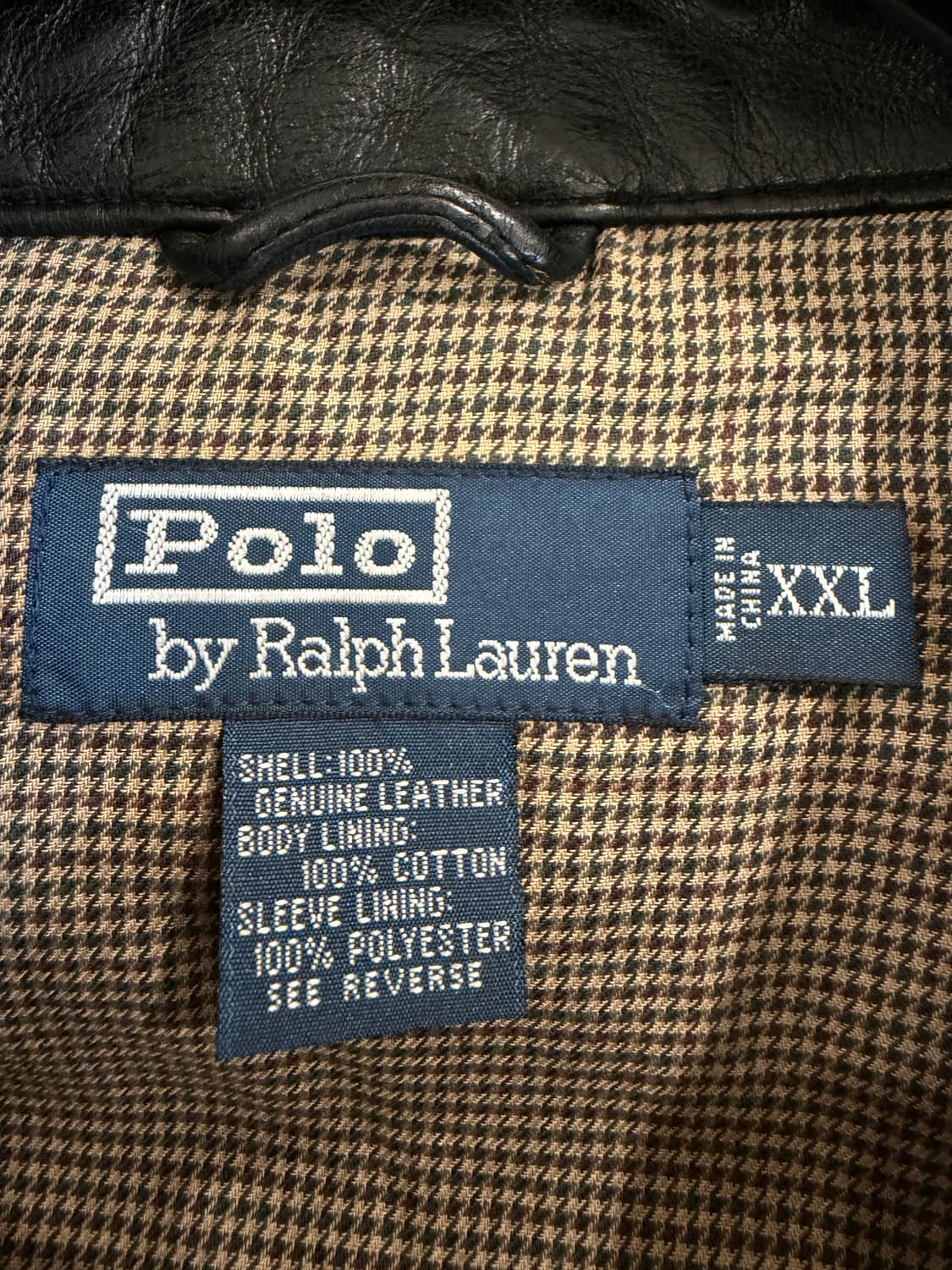 90's 폴로 랄프로렌 맥스웰 램스킨 레더 자켓 상품이미지5