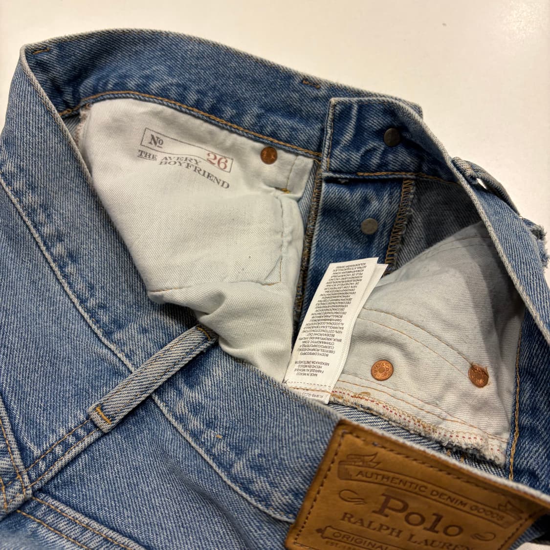 [26] 폴로 랄프로렌 라벨 사이드 로고 데님 팬츠 청바지 B931 상품이미지10