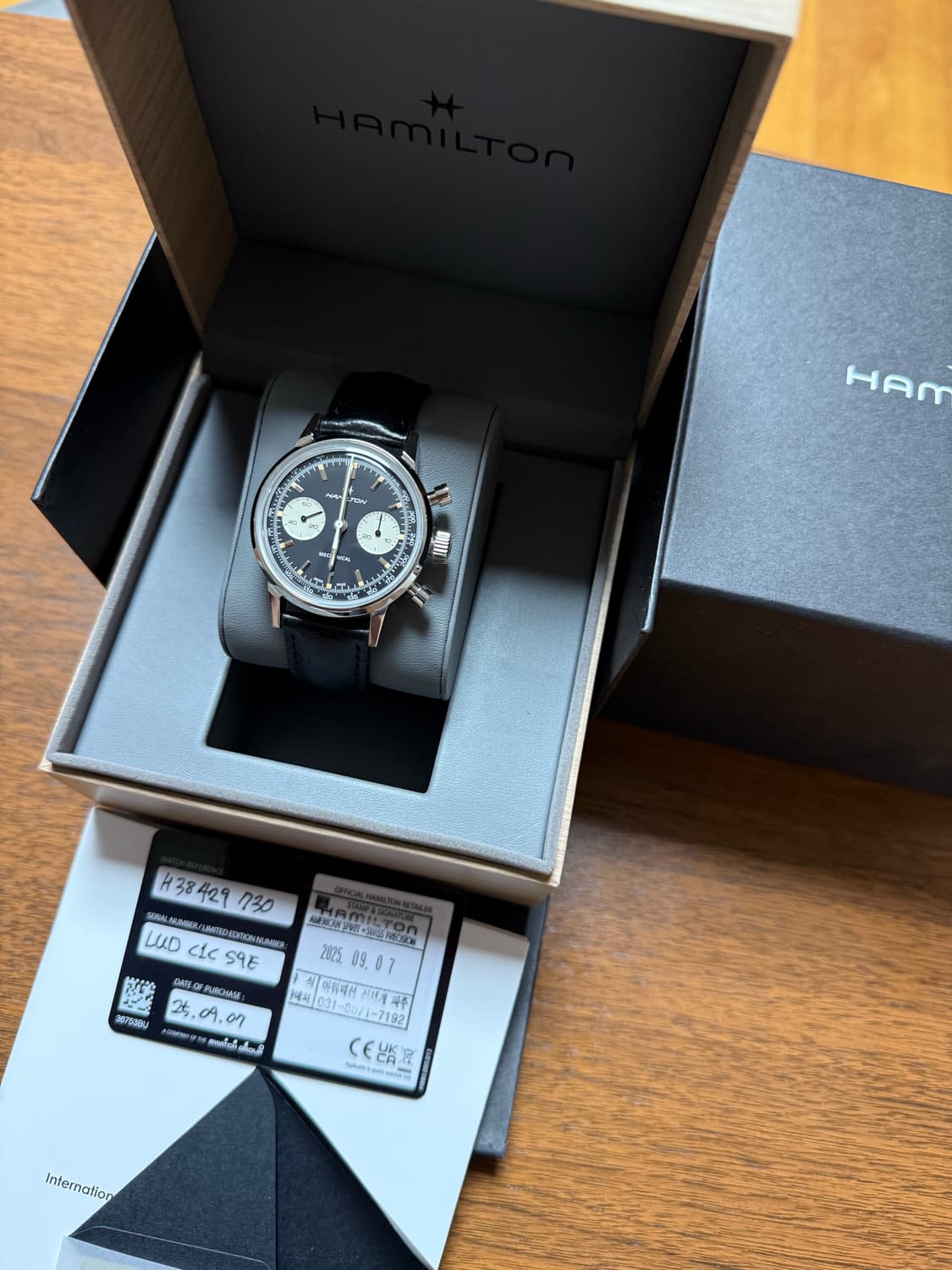 해밀턴 인트라매틱 수동 역팬더 팝니다 상품이미지1