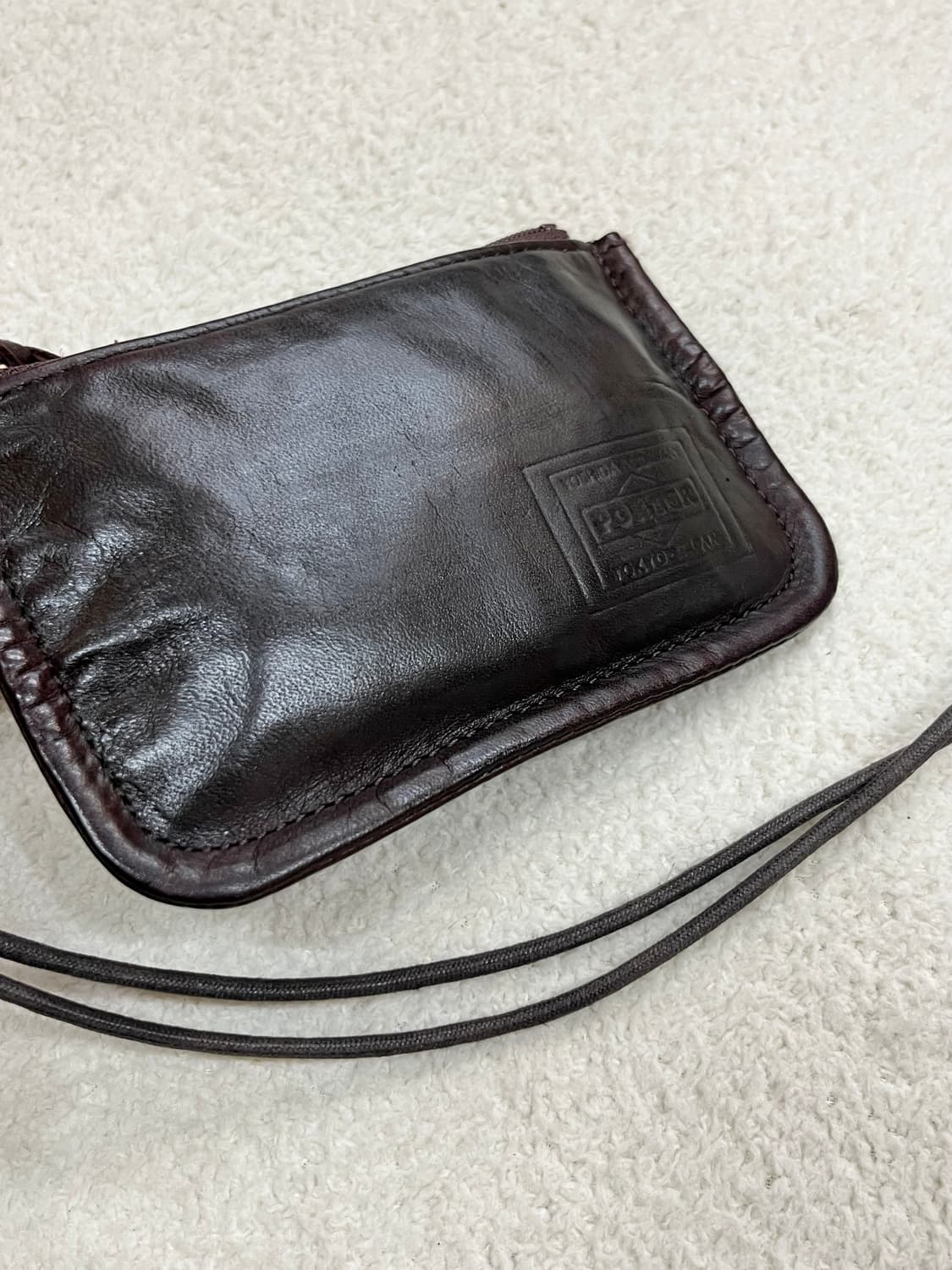 PORTER 포터 말가죽 파우치 지갑 브라운 상품이미지5