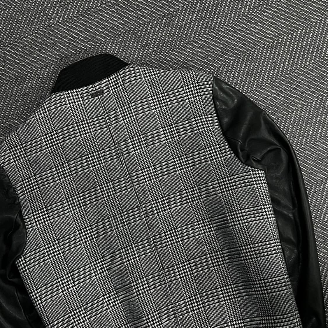 타미힐피거 램스킨 레더소매 체크블루종  v1087 상품이미지5