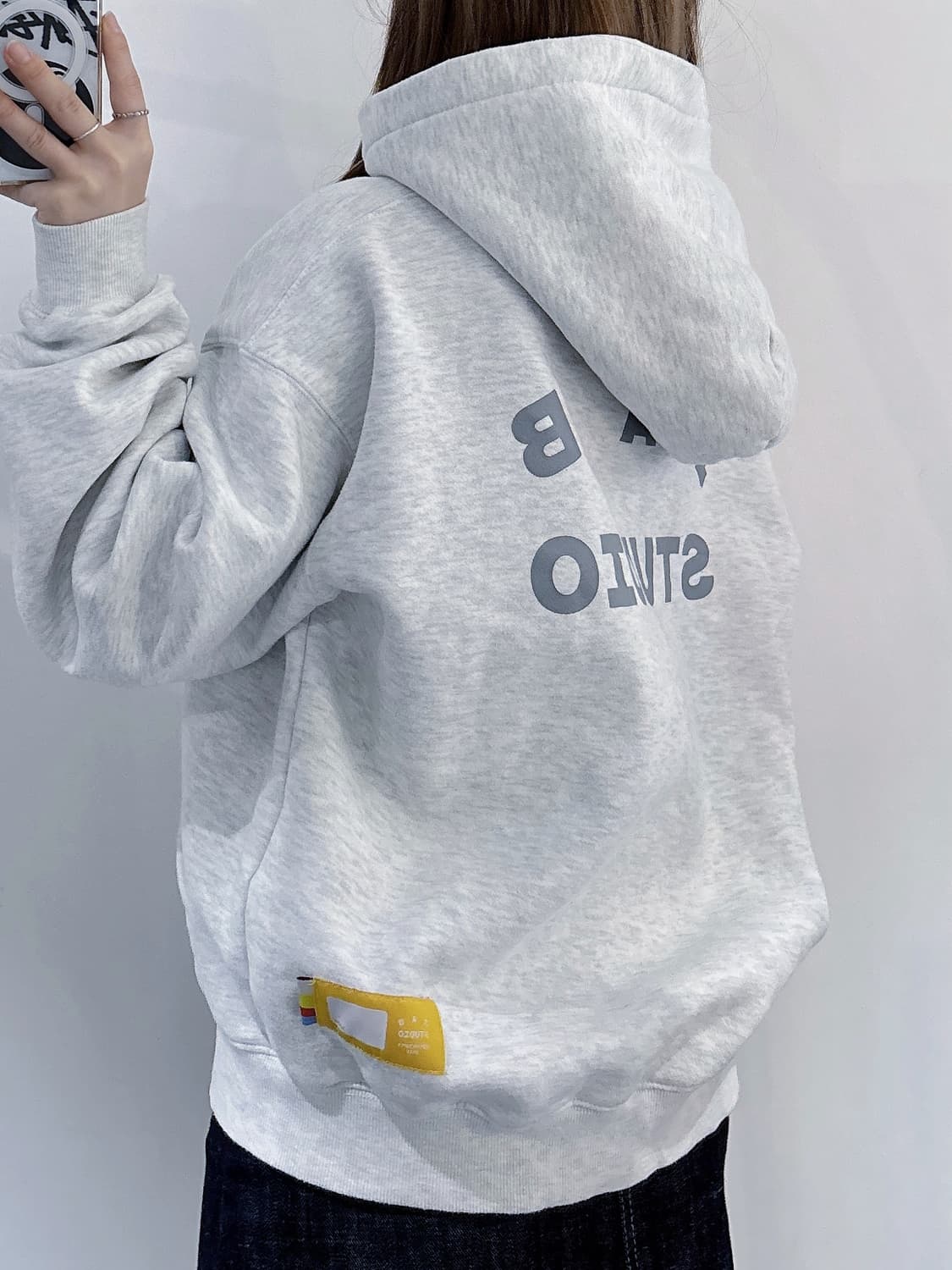 아이앱스튜디오 헤더그레이 후드 상품이미지3