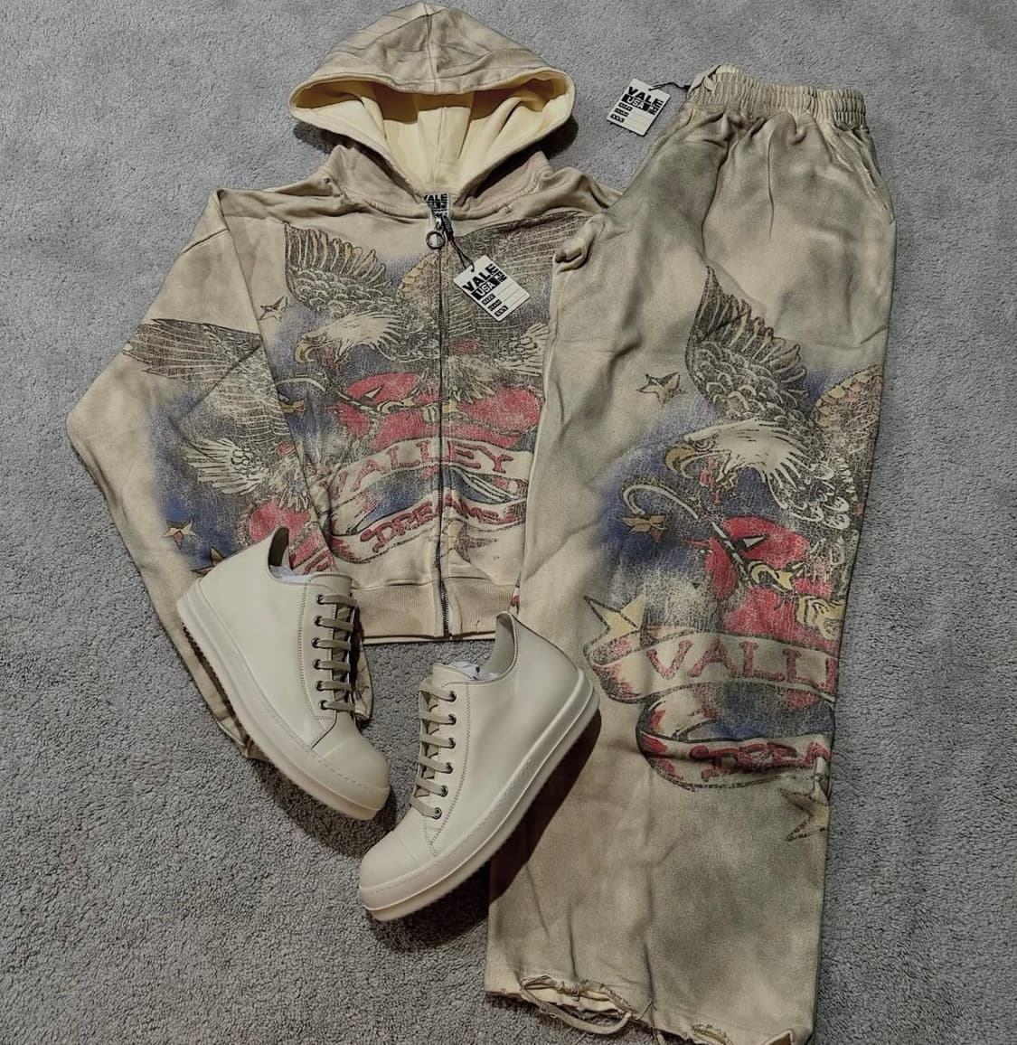 (M) vale forever 노스탤지어 후드 집업 셋업 상품이미지9