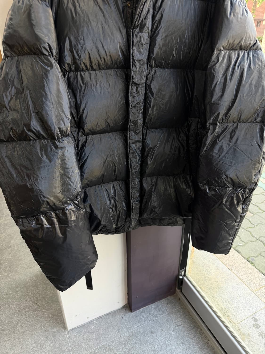 준지 17FW 낙하산 나일론 구스 해비패딩 점퍼 상품이미지4