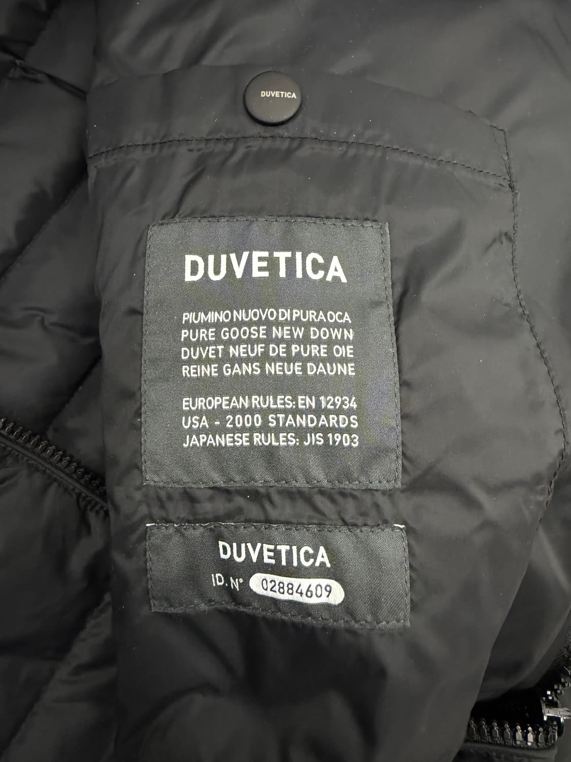 정품) 듀베티카 남성 블랙 포시 푸퍼 자켓 50 상품이미지7