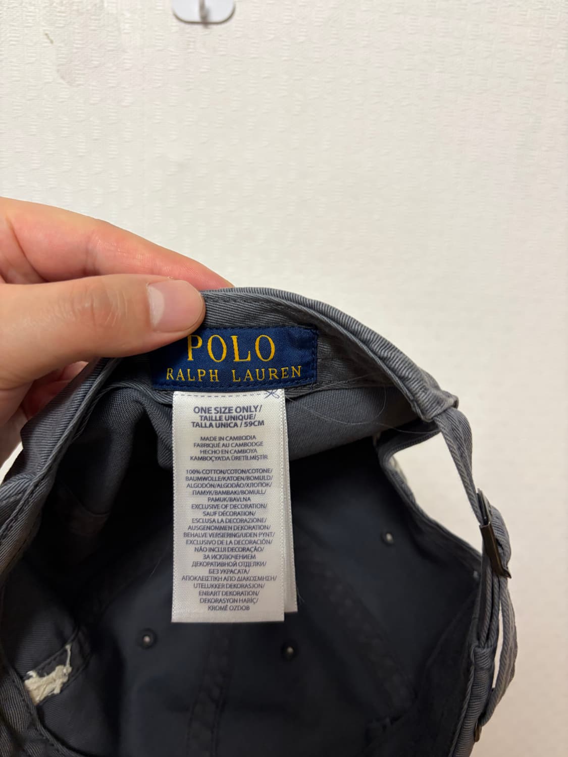 폴로 그레이 모자 상품이미지3