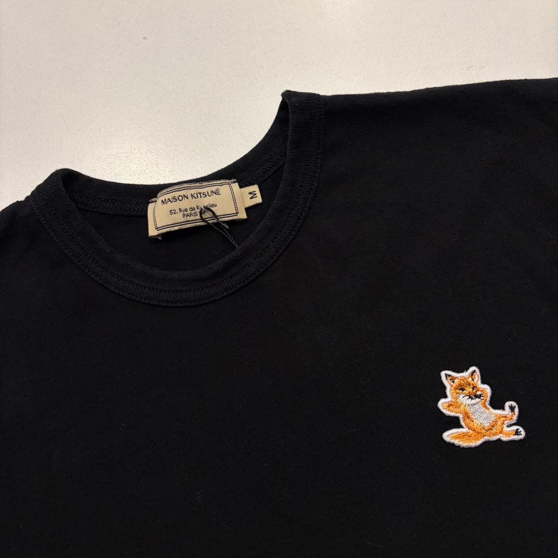 [M] 메종키츠네 폭스 반팔 티셔츠 블랙 D61 상품이미지3