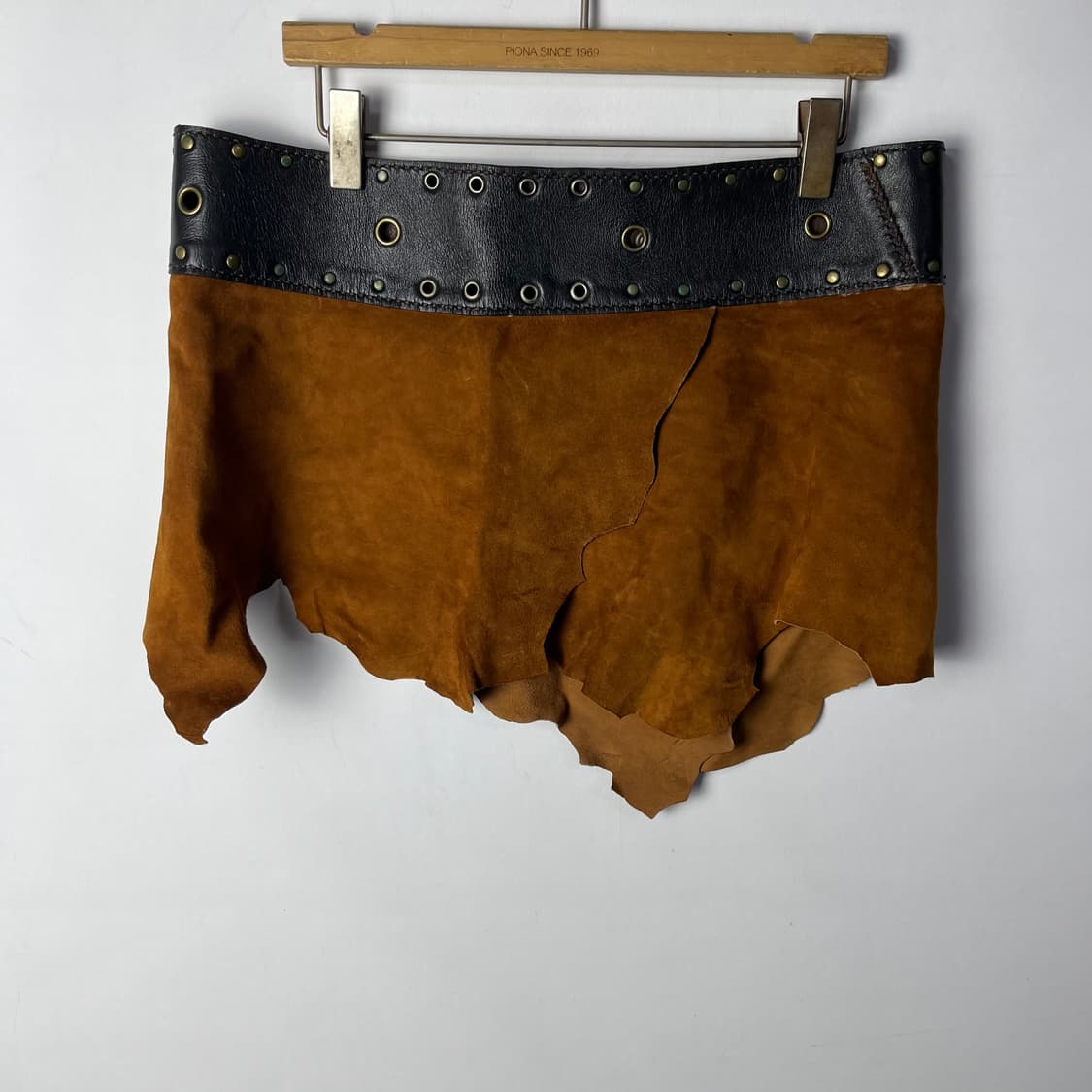 [Zahara Hip Roses] 보헤미안 레더 랩 스커트 상품이미지2