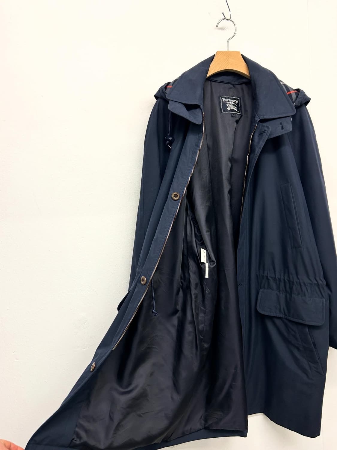 90s BURBERRYS 버버리 네이비 코트 상품이미지3