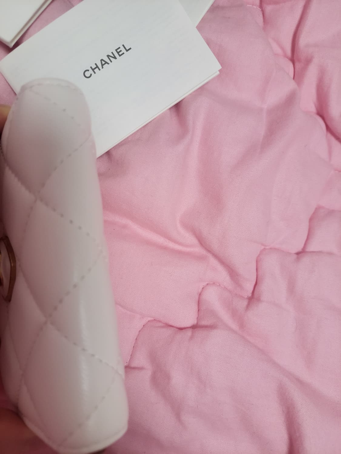 정품)급처미사용새상품!샤넬 하트 지갑 지퍼돌이 카드지갑 상품이미지6