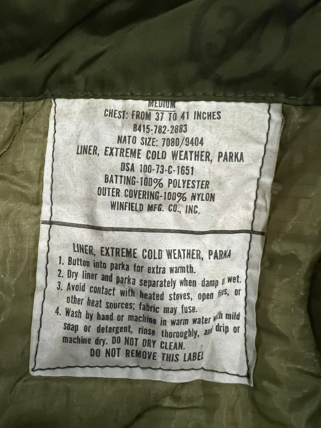 (M) M65 피쉬테일 오리지널 개파카 민트 상품이미지2