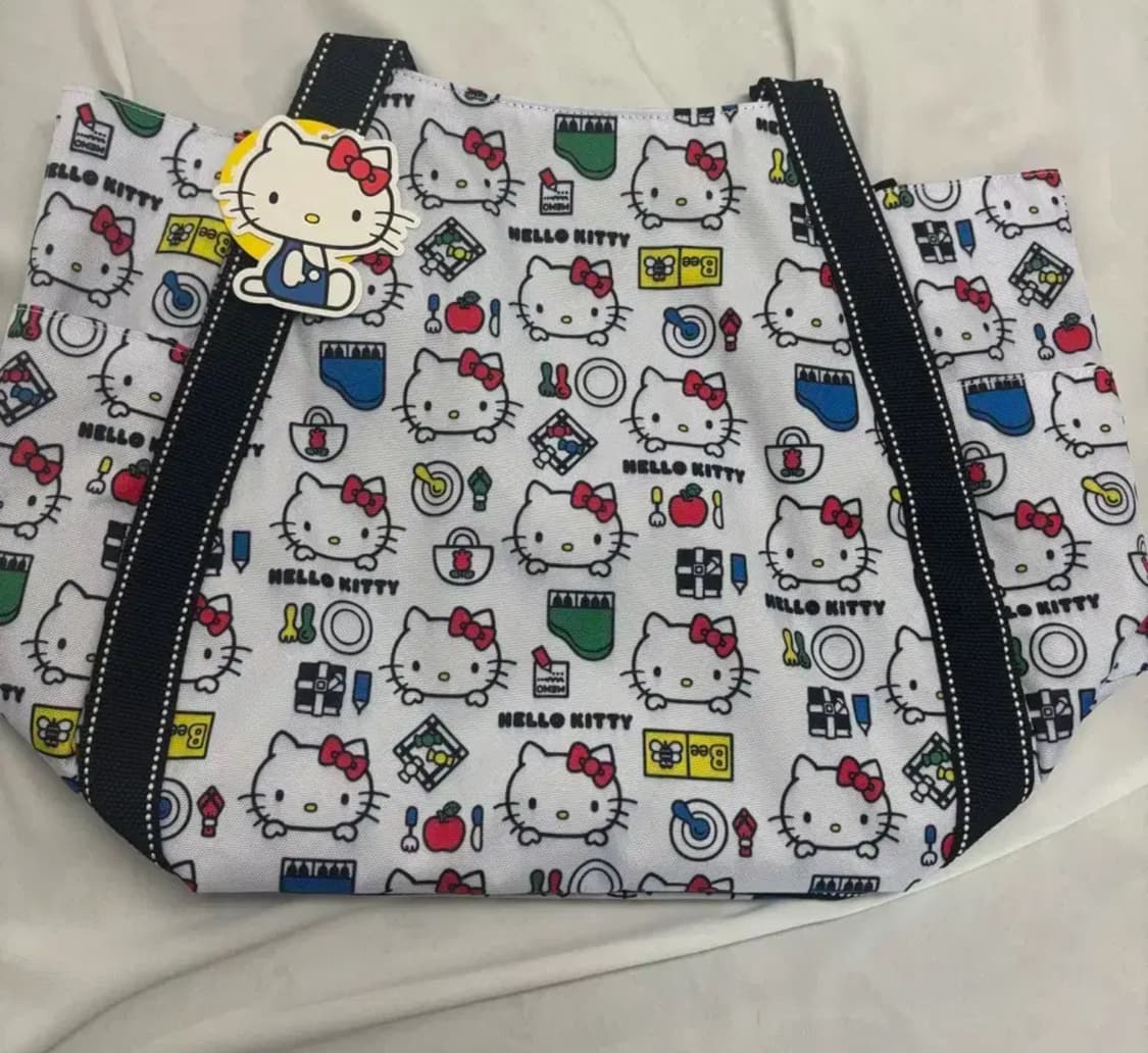 산리오 헬로키티 벌룬 토트백 숄더백 화이트 여행용 가방 상품이미지1