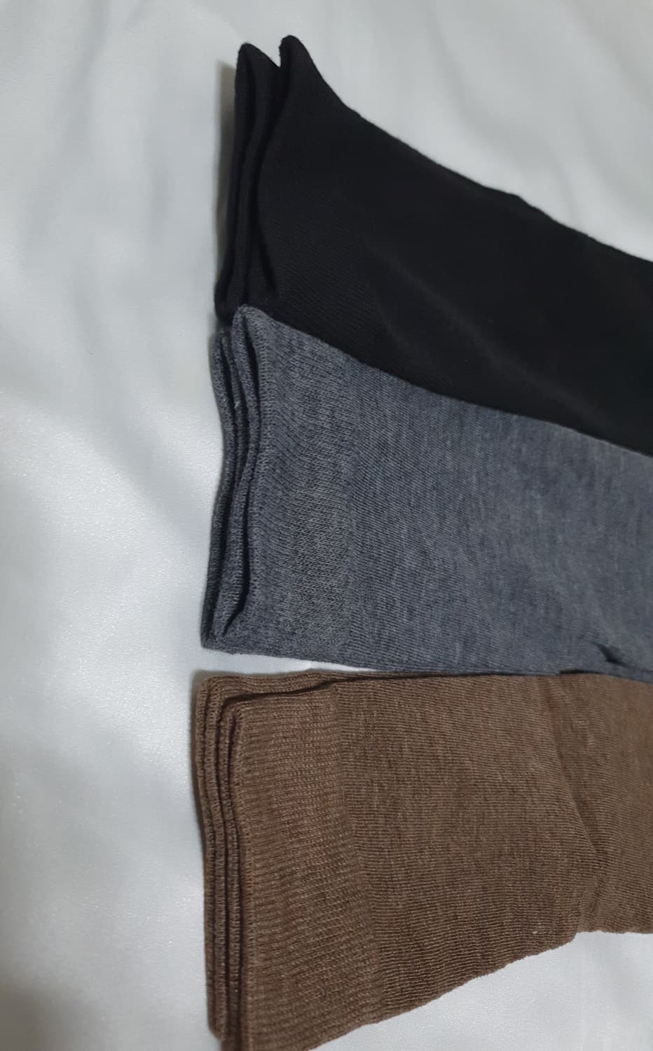 3컬레 가격~ 그레이 블랙 브라운 오버롱니삭스 오버니삭스 긴양말 무릎양말 상품이미지6