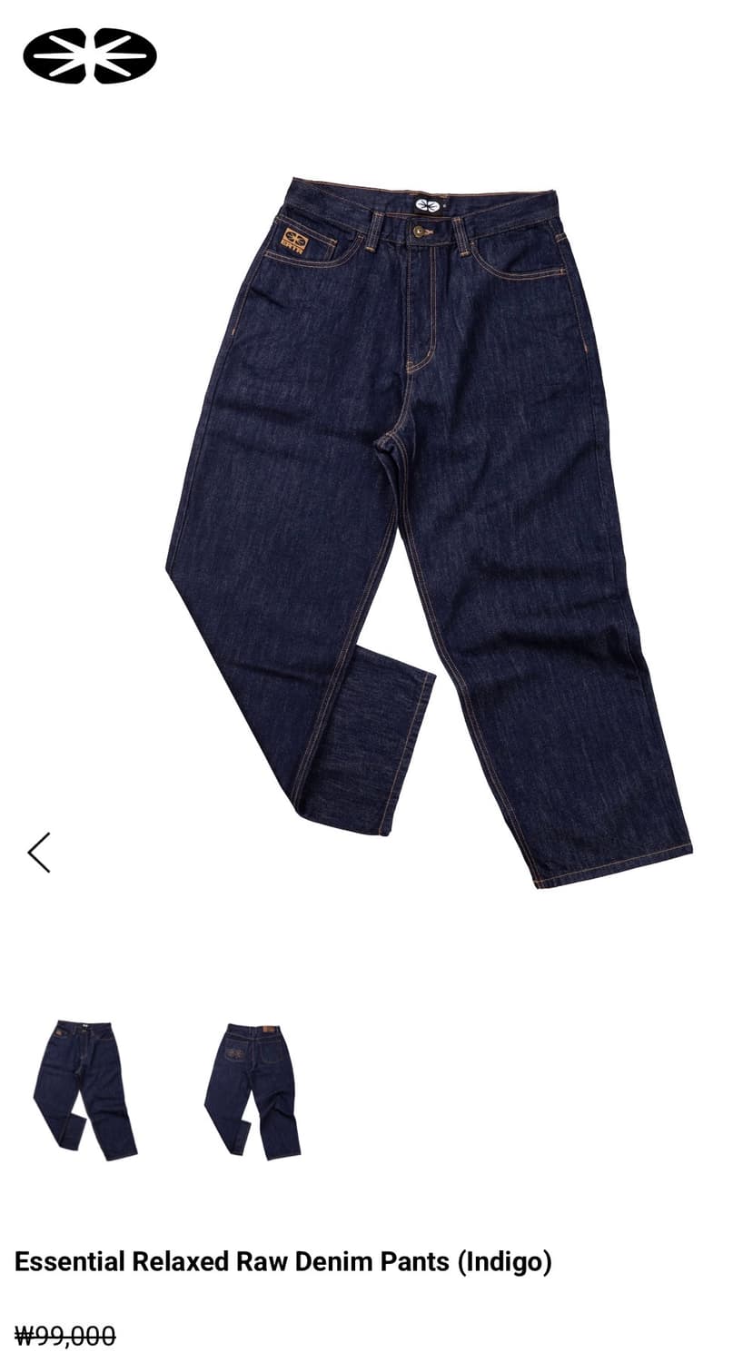 ERTR Relaxed Raw Denim Pants 생지데님 [M] 상품이미지1